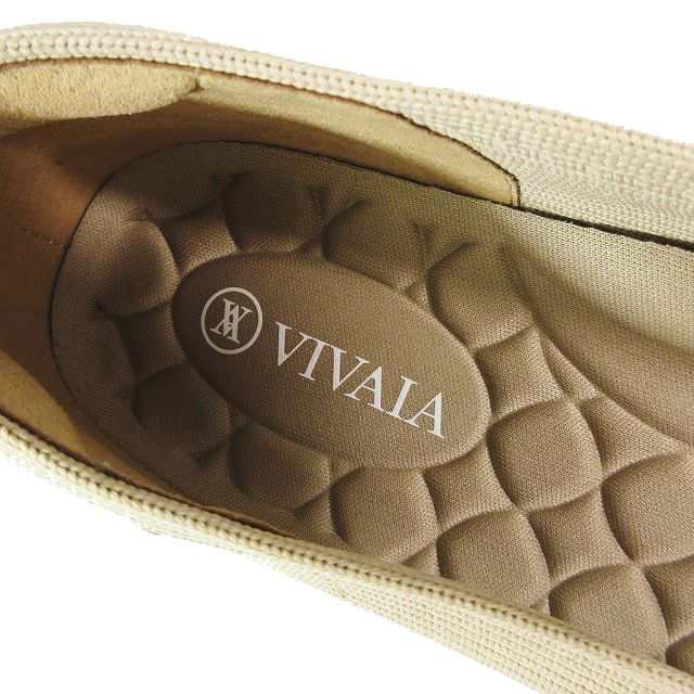 中古】美品 VIVAIA ビバイア スクエアトゥ 厚底 フラットシューズ