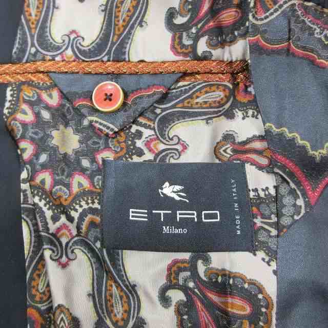 中古】エトロ ETRO ペイズリー柄 スーツ セットアップ テーラード