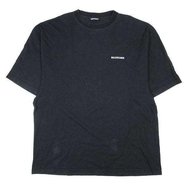 中古】バレンシアガ BALENCIAGA DEFILE ロゴ プリント Tシャツ