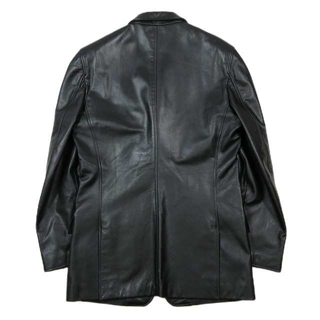 中古】美品 ポールスミス PAUL SMITH 大きいサイズ XL ラムレザー 羊革