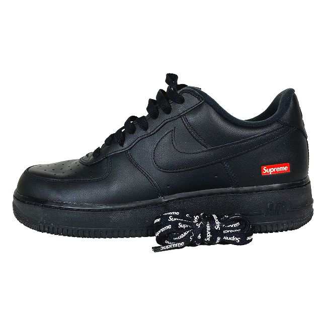 中古】ナイキ NIKE エアフォース 1 ロー シュプリーム ブラック CU9225