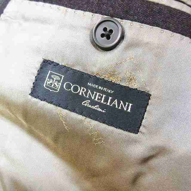 中古】美品 コルネリアーニ Corneliani エルボーパッチ テーラード