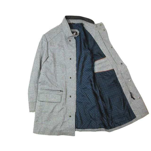 中古】コルネリアーニ Corneliani スタンドカラー コート ジャケット