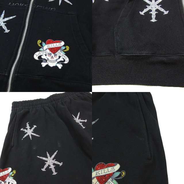 アンノウン UNKNOWN ×Ed Hardy エドハーディー コラボ セットアップ