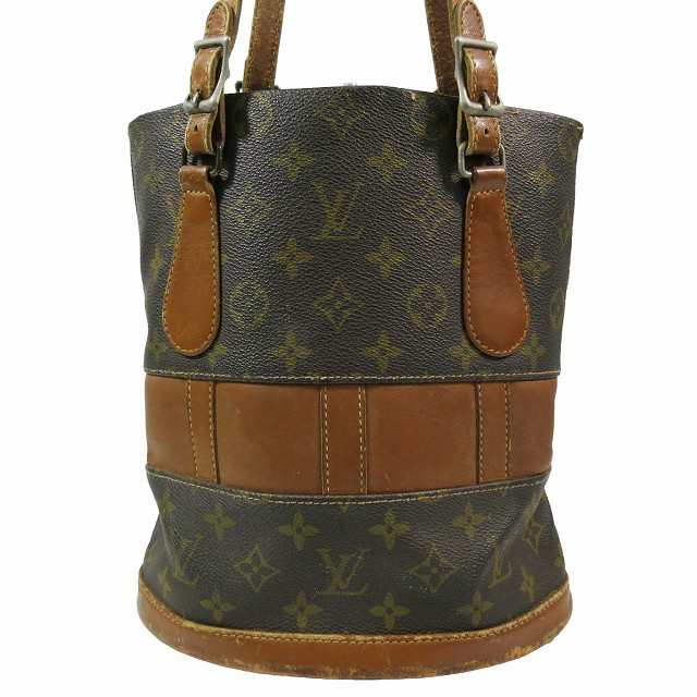 中古】ルイヴィトン LOUIS VUITTON USA限定モデル モノグラム バケット ...