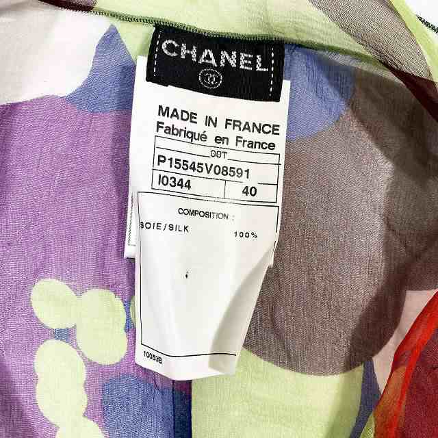 【中古】00T シャネル CHANEL ヴィンテージオールド セットアップ シフォンシースルー ブラウス タイトスカート ｜au PAY マーケット