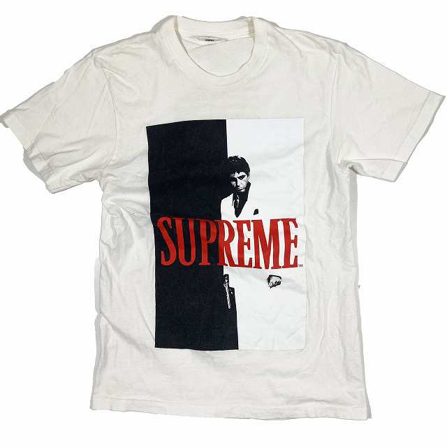 70cm袖丈17AW シュプリーム SUPREME Scarface Split Tee - Tシャツ