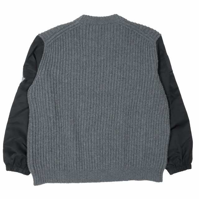 【中古】22AW プラダ PRADA カシミヤ ウール Re-Nylon セーター ニット プルオーバー オーバーサイズ トップス 