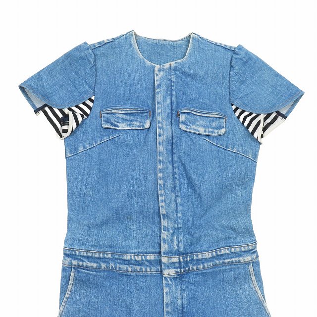 ボーダーズアットバルコニーborders at balcony デニムサロペット