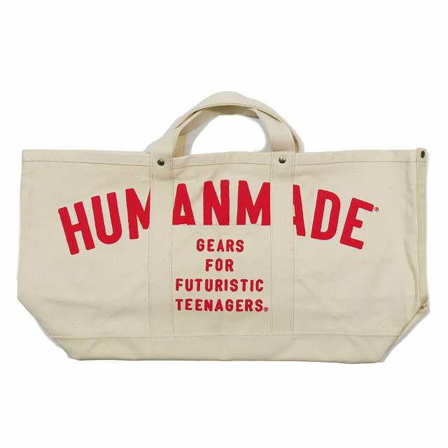 中古】極美品 ヒューマンメイド HUMAN MADE キャンバス ロゴプリント トートバッグ 生成り CANVAS TOTE BAG  WHITEの通販はau PAY マーケット - ブランド古着のベクトル | au PAY マーケット－通販サイト