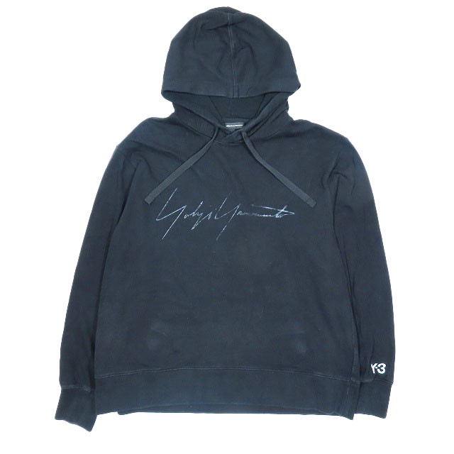 中古】Y-3 Distressed Signature Hoodie シグネチャーグラフィック パーカー フーディ プルオーバー ロゴ プリント 刺繍  黒 L メンズ の通販はau PAY マーケット - ブランド古着のベクトル | au PAY マーケット－通販サイト