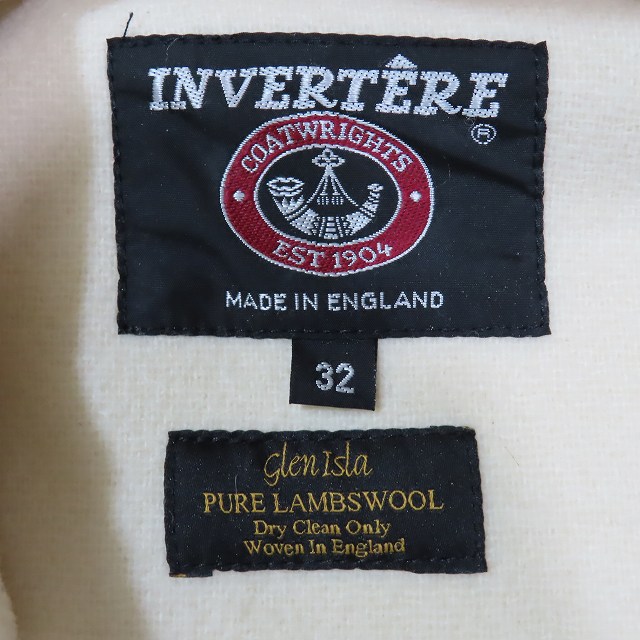 中古】INVERTERE インバーティア GLEN ISLA社製 英国製 ダッフルコート  