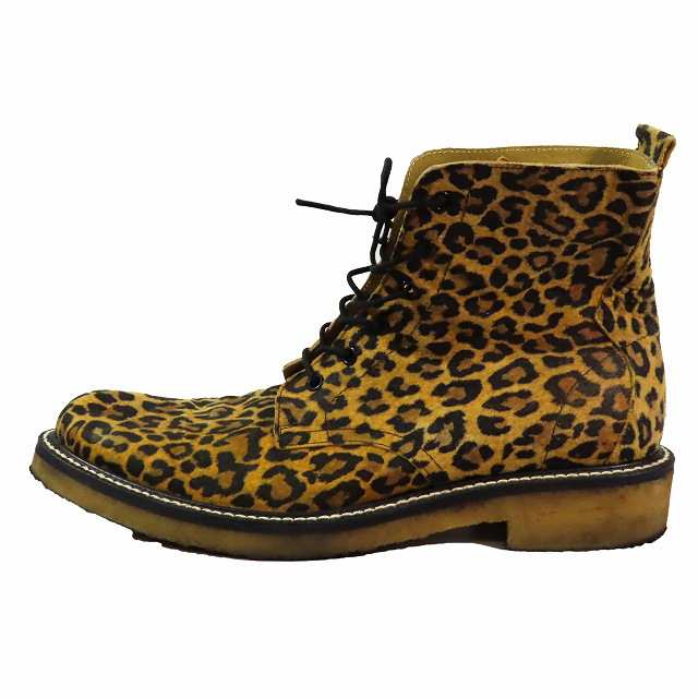 【中古】ドライボーンズ Dry Bones レースアップブーツ シューズ レオパード柄 ヒョウ柄 Lace-Up Boots の通販は