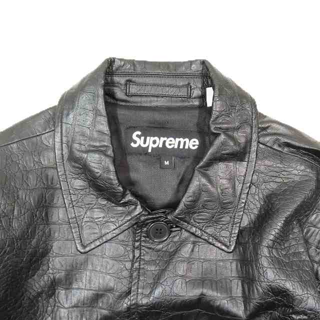 中古】22SS シュプリーム SUPREME Faux Croc Car Coat 