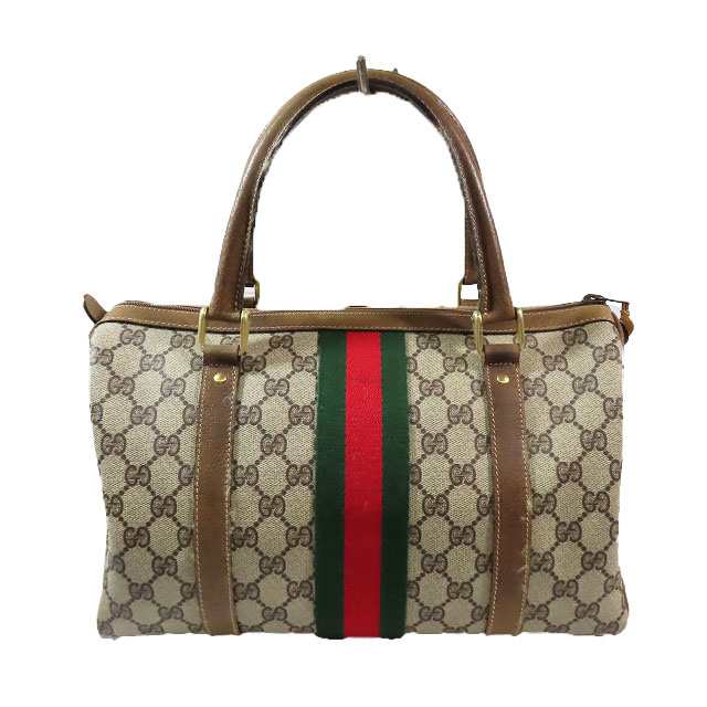 中古】グッチ GUCCI オールドグッチ ヴィンテージ ミニボストンバッグ シェリーライン GG柄 カバン キャンバス ブラウンの通販はau PAY  マーケット - ブランド古着のベクトル | au PAY マーケット－通販サイト