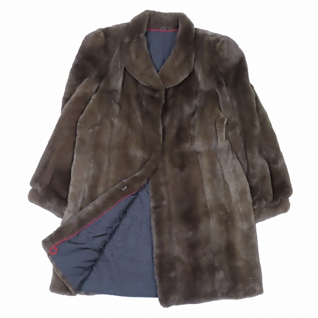 本毛皮 ファーコート MOONBAT - MOONBAT○一点物○ボリューム