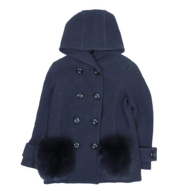 グレース コンチネンタルロングコート サイズ36グレー ウール ベルト