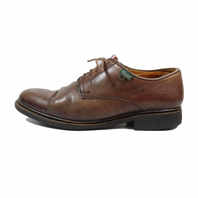 【中古】パラブーツ Paraboot ビジネス オックスフォードシューズ レースアップ レザー 8 ダークブラウン