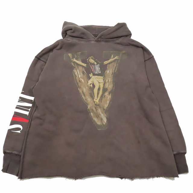 【中古】22SS SAINT M×××××× × ヴィーローン VLONE HOODIE プルオーバー パーカー スウェット 長袖