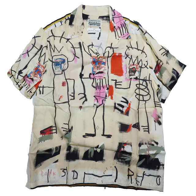 【中古】美品 ワコマリア WACKO MARIA JEAN-MICHEL BASQUIAT / S/S HAWAIIAN SHIRT TYPE-3 バスキアハワイアンシャツ