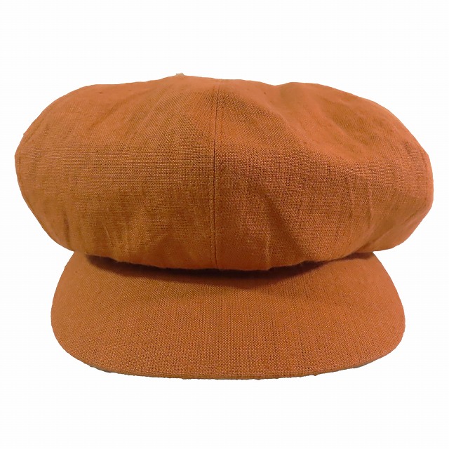 【中古】Mr.FATMAN ミスターファットマン リネン100% ニュースボーイ キャップ キャスケット 茶色 ブラウン サイズLの通販は 6,970円