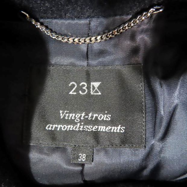 美品 チェスターコート アンゴラ ブラック 23区 ウール アンゴラ ビーバー ロング チェスターコート ベルト