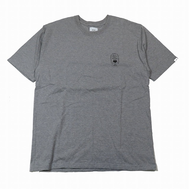 【中古】美品 18AW ダブルタップス WTAPS HERALDRY TEE Tシャツ 半袖 カットソー 4 グレー 182PCDT-ST01Sの通販は
