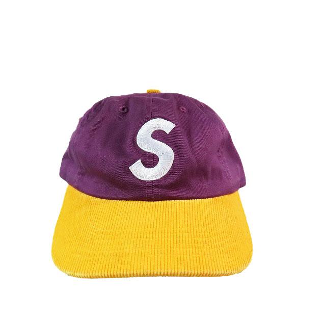Supreme イエロー Sロゴ ベースボールキャップ Supreme Sロゴ イエローベースボールキャップ