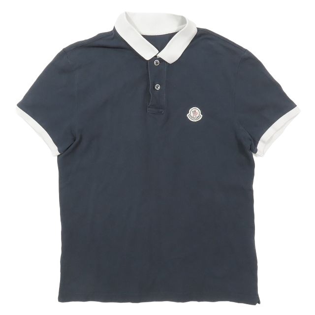 MONCLER モンクレール 鹿の子 ポロシャツ 8A00019 999ブラック