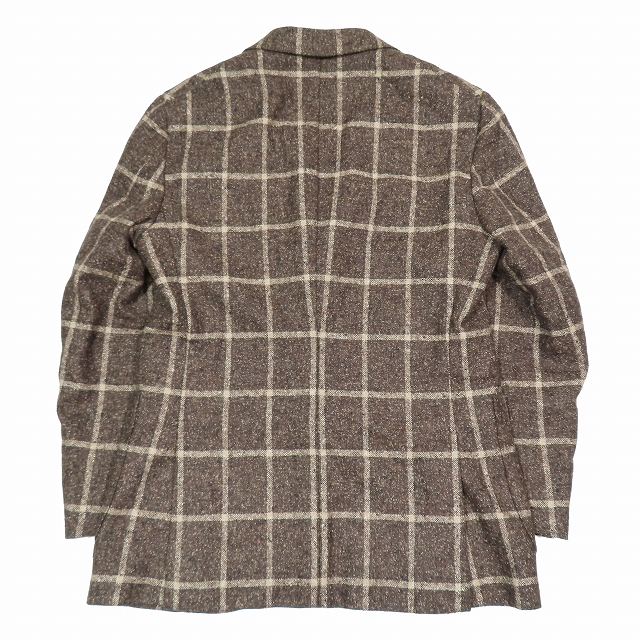 カ*メ様 ISAIA イザイア　ブラウン テーラードジャケット　46 イタリア製 ISAIA イザイア ブラウン テーラードジャケット 46 イタリア製 カ*メ様