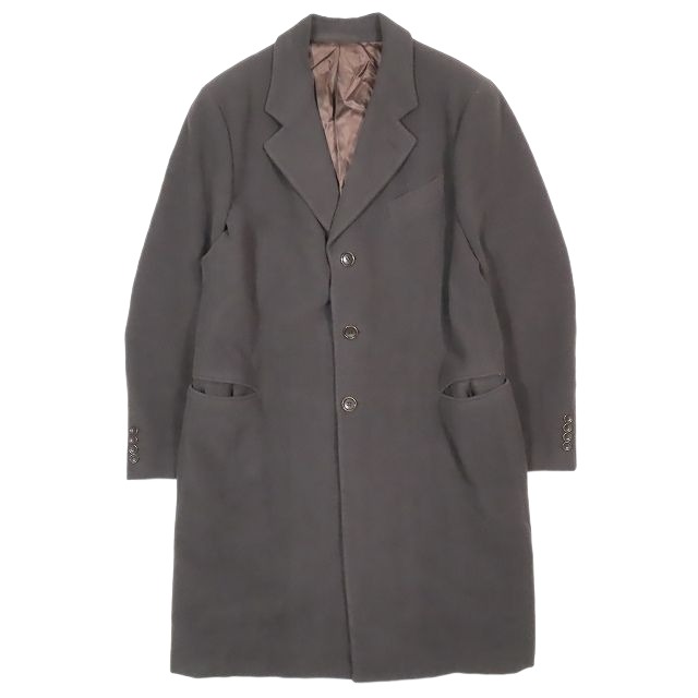 ARMANI COLLEZIONI 黒 カシミヤ チェスターコート ARMANI COLLEZIONI 黒 カシミヤ チェスターコート