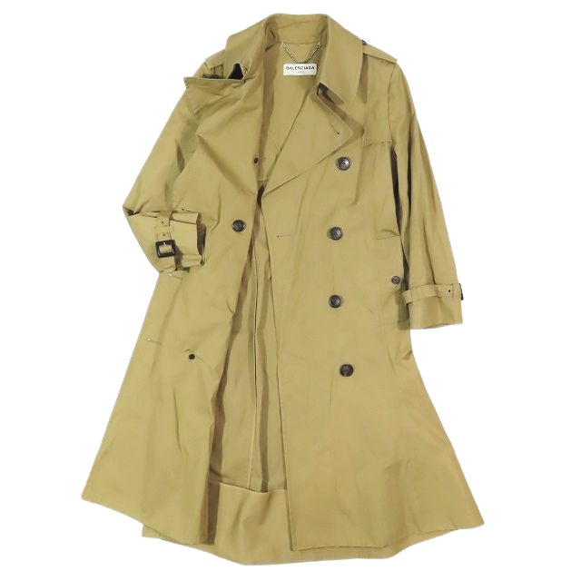 ロングトレンチコート ベージュ 36 お洒落 ENFOLD エンフォルド ロング