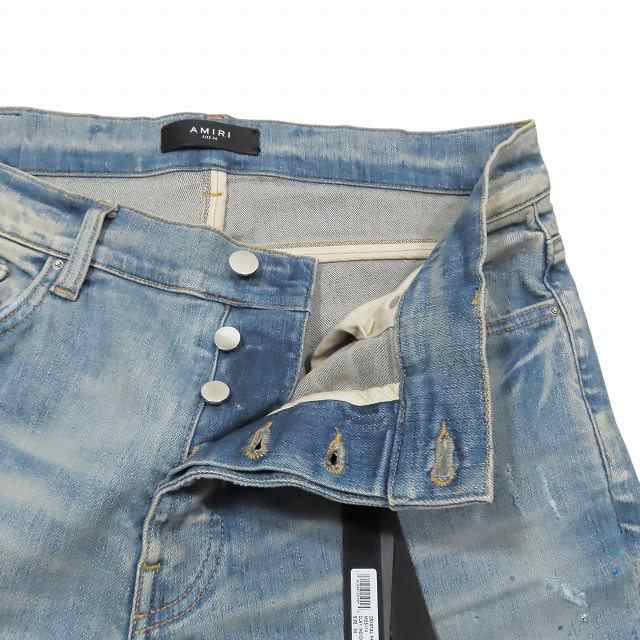 【中古】アミリ AMIRI Crystal Painter Jean ジーンズ デニムパンツ ボタンフライ 34 ブルー/1 メンズ の通販は