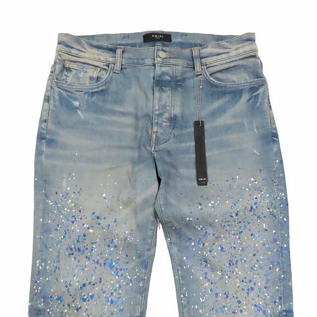 【中古】アミリ AMIRI Crystal Painter Jean ジーンズ デニムパンツ ボタンフライ 34 ブルー/1 メンズ の通販は