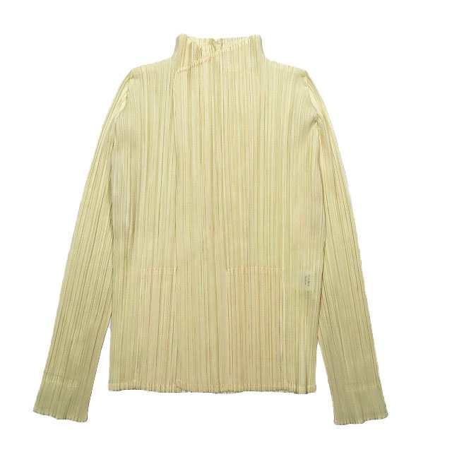 【中古】17SSPLEATS PLEASE ISSEY MIYAKE カーディガン ジャケット ラップカーディガン PP71-J0162 長袖 イエロー系 3 レディース の通販は