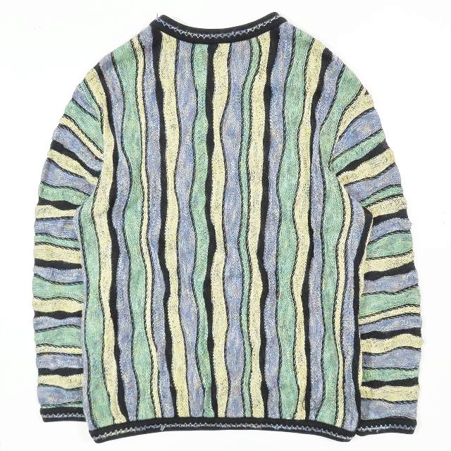 希少1点物】COOGI クージー 3Dニット セーターL 総柄 マルチカラー