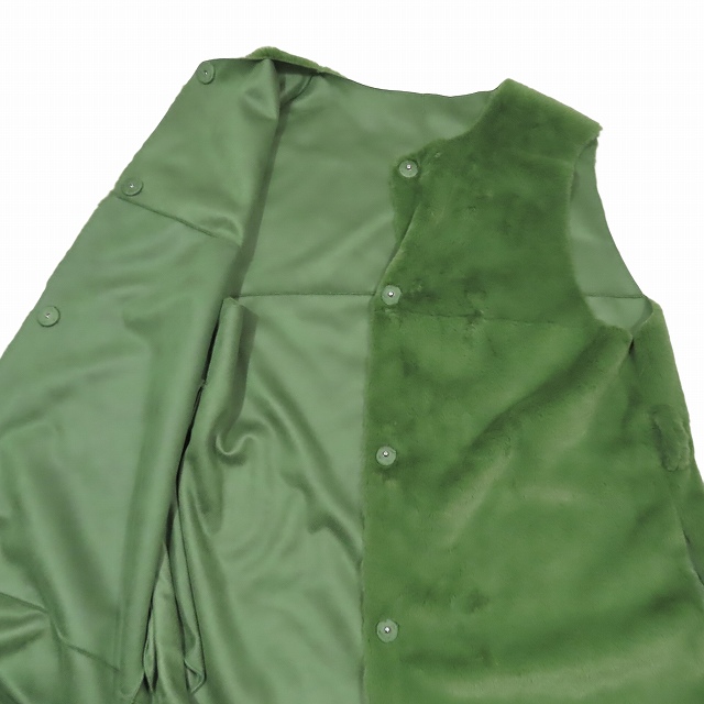 AMERI◇MANY WAY USEFUL BOA COAT/S/ポリエステル/GRN/01220730970