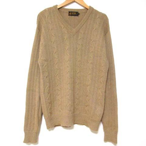 中古 ジム Gim ケーブル ニット セーター 長袖 Vネック アルパカ混 ベージュ M 0227 メンズの通販はau Pay マーケット ブランド古着のベクトル