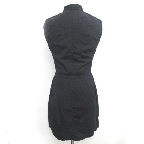 特別送料無料 美品 Givenchy 中古 ジバンシイ ブラック 38 ワンピース フリル ノースリーブ ワンピース Esehotel Lt