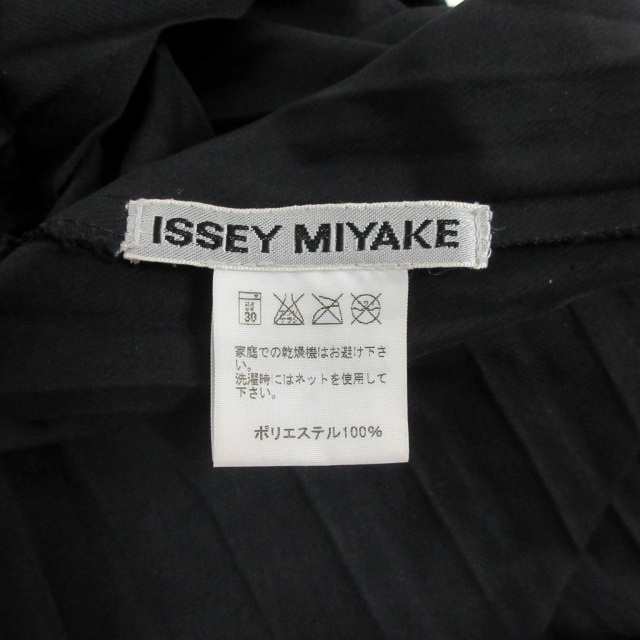 【中古】イッセイミヤケ ISSEY MIYAKE プリーツ シャツジャケット テーラードジャケット ブレザー 3B 黒 M IM02FD918｜au  PAY マーケット