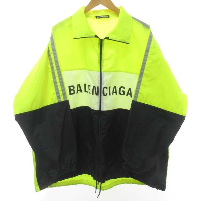 中古】バレンシアガ BALENCIAGA 18SS ロゴプリントトラックジャケット