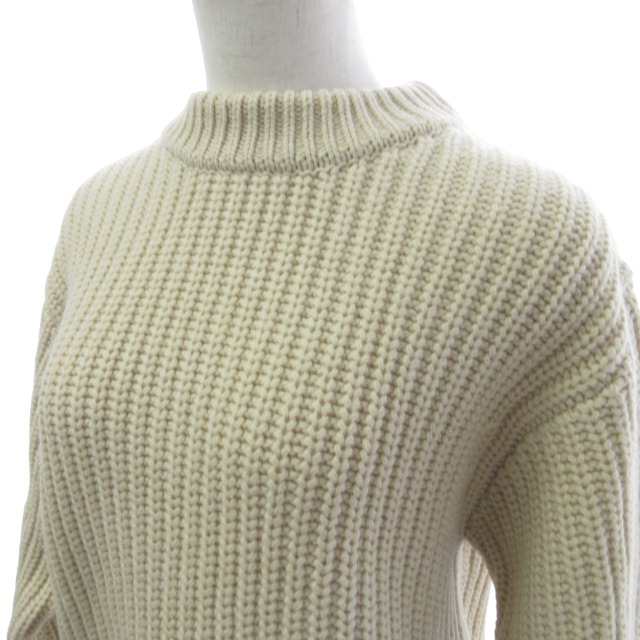 中古】未使用品 ハイク HYKE 22FW タグ付 RIBBED SWEATER 背空き