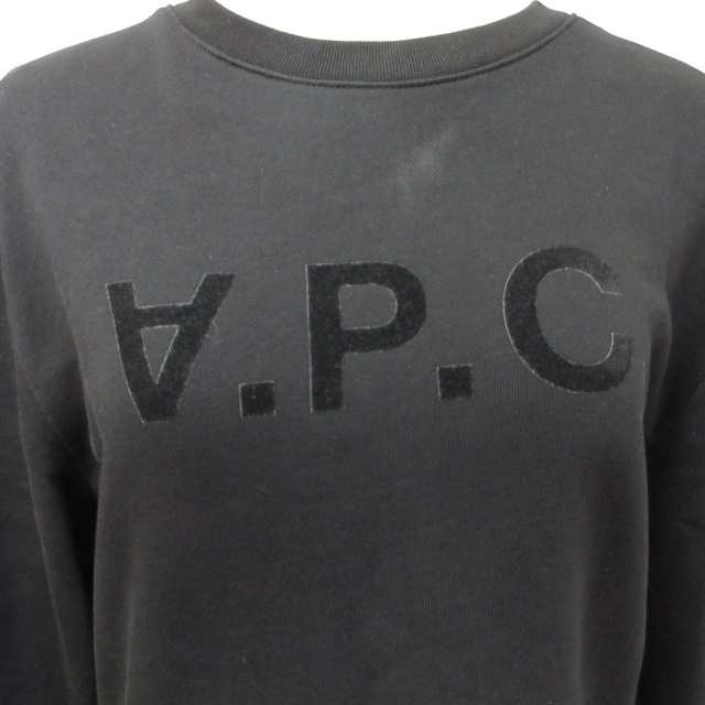 【中古】アーペーセー A.P.C. 近年モデル ロゴスウェット トレーナー 長袖 黒 ブラック M 0716 STK メンズ レディース｜au PAY  マーケット