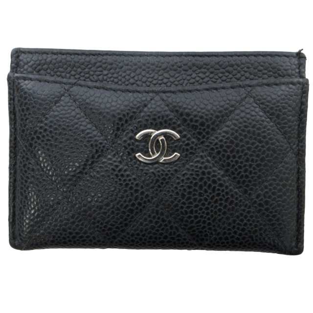 中古】シャネル CHANEL 美品 マトラッセ カードケース 名刺入れ 財布