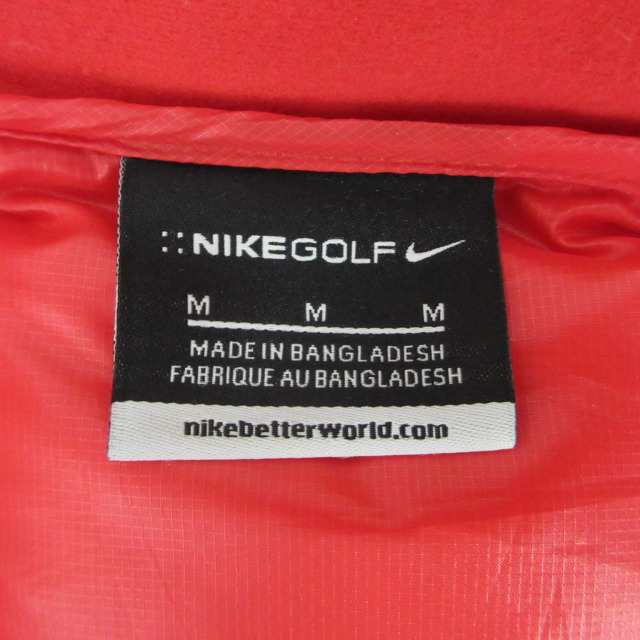 【中古】ナイキゴルフ NIKE GOLF ダウンジャケット コート ジップアップ ブルゾン 長袖 赤 レッド ピンク M 0720 STK｜au  PAY マーケット