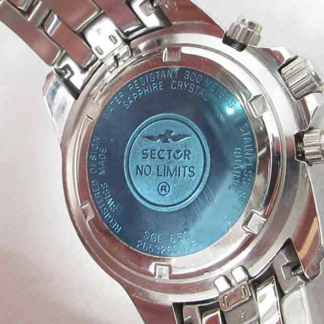 中古】SECTOR セクター SGE650 腕時計 NO LIMITS クロノグラフ