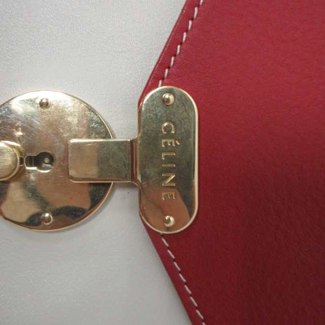 中古】セリーヌ CELINE チェーン レザーショルダーバッグ レターバッグ ...