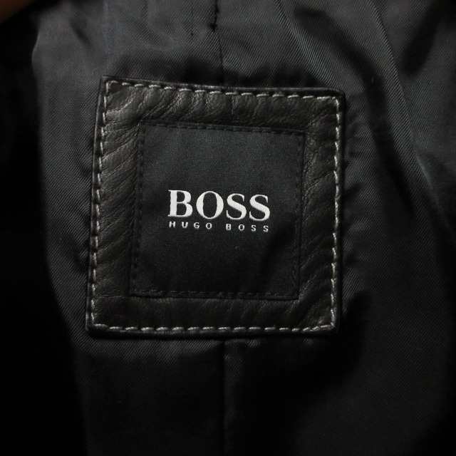 中古】ヒューゴボス HUGO BOSS 最高級 ラムレザー テーラード