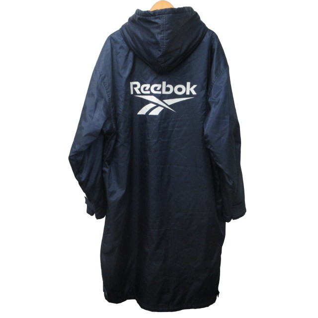 中古】リーボック Reebok ベンチコート ジャケット フーディー 裏ボア