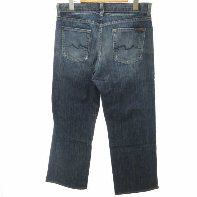 中古】7 for all mankind デニムパンツ ジーンズ ストレート ユーズド